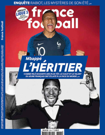 Kylian Mbappé: O astro do PSG e da seleção francesa foi apontado pela revista France Football como o herdeiro de Pelé. Ambos se encontraram em Paris, em abril do ano passado, e Pelé elogiou Mbappé: "Ele é um jogador inteligente, rápido. E imprevisível. A grande vantagem dele são as mudanças no jogo. Tem vários jogadores que são bons tecnicamente, mas não são imprevisíveis como ele".