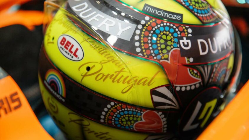 O capacete especial de Lando Norris para o GP de Portugal