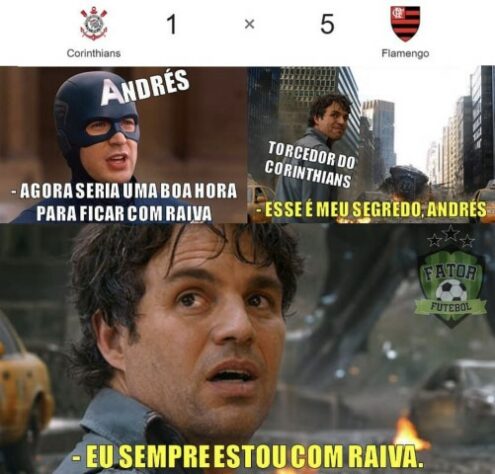 Brasileirão: os melhores memes da goleada do Flamengo sobre o Corinthians