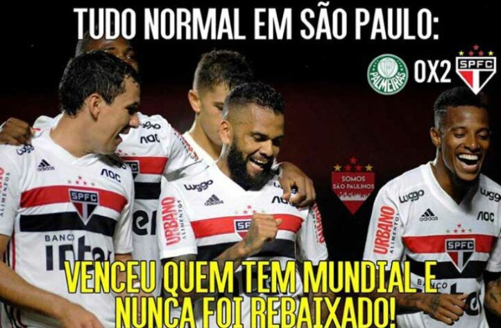 São Paulo vence o Palmeiras e internet vai à loucura; veja memes