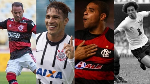 No próximo domingo (10), acontece na Neo Química Arena o clássico das duas maiores torcidas do Brasil, envolvendo Corinthians e Flamengo. Relembre jogadores que vestiram as duas camisas mais populares do futebol brasileiro.