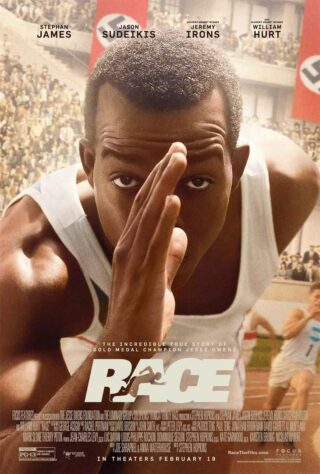 ‘Raça’ (2016) é uma cinebiografia de Jesse Owens, interpretado por Stephan James, atleta negro norte-americano que ganhou quatro medalhas de ouro nas Olimpíadas de Berlim, em 1936, em pleno regime nazista.