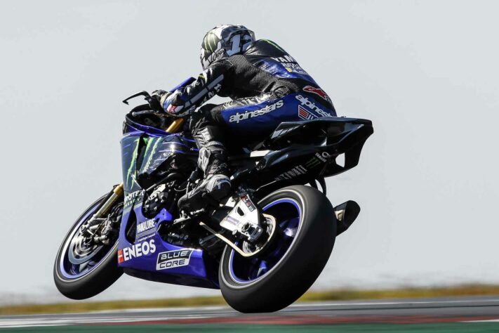 Maverick Viñales chegou a anotar tempo e ficou em sétimo