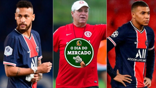 A terça-feira trouxe definições importantes no mundo da bola. No Brasil, Internacional, Flamengo e Botafogo apresentaram seus novos treinadores e o Corinthians regularizou seus dois reforços. Na Europa, Neymar coloca alguns obstáculos na negociação de renovação de contrato com o PSG, que também busca acordo por Mbappé. Confira essas e outras notícias no Dia do Mercado.