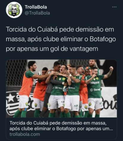 Copa do Brasil: Botafogo é eliminado pelo Cuiabá e é alvo de memes nas redes sociais