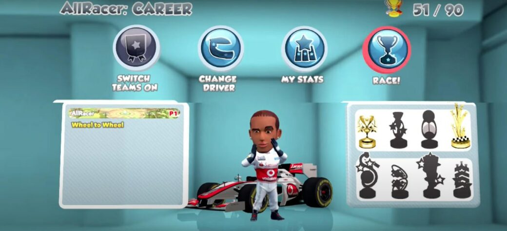 Em 2012, ele foi uma das estrelas do F1 Race Stars. Jogo oficial da categoria, mas em formato arcade e baseado no Mario Kart.
