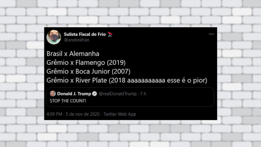 Esse gremista lembrou de alguns traumas com o clube na Libertadores da América