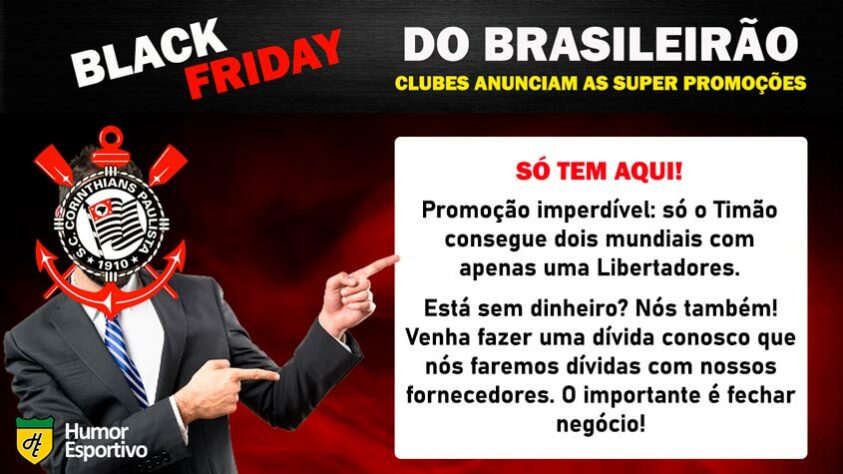 Black Friday: a promoção do Corinthians