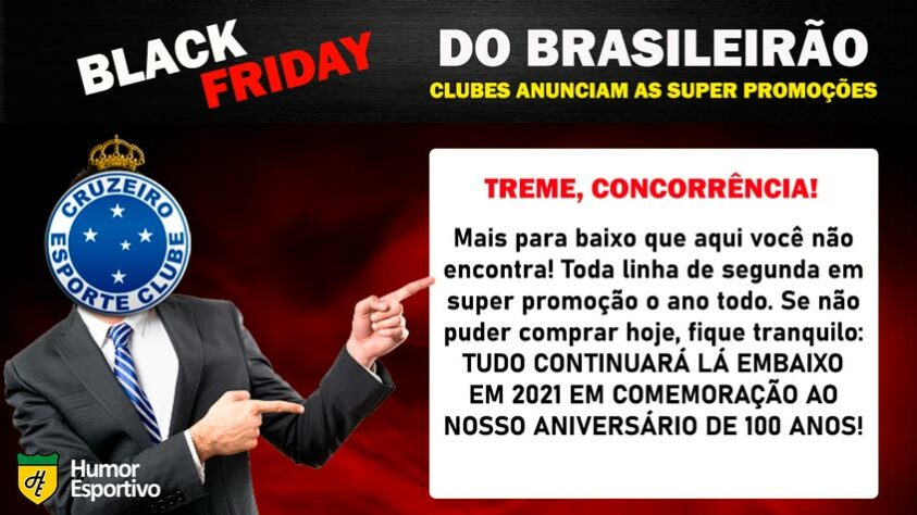 Black Friday: a promoção do Cruzeiro