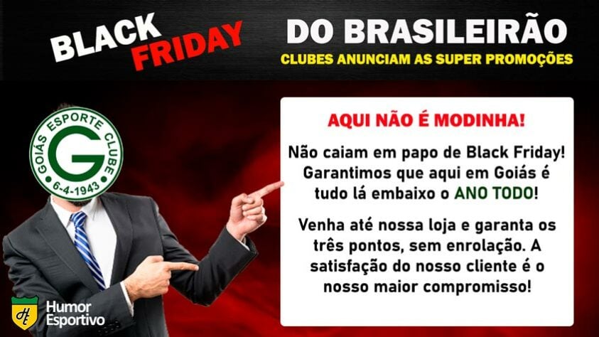 Black Friday: a promoção do Goiás