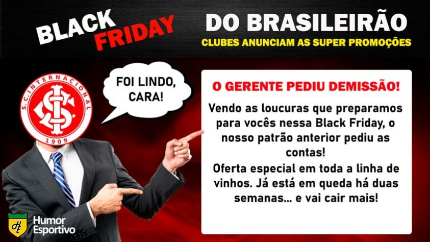 Black Friday: a promoção do Internacional