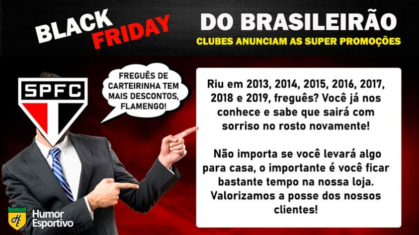 Black Friday: a promoção do São Paulo