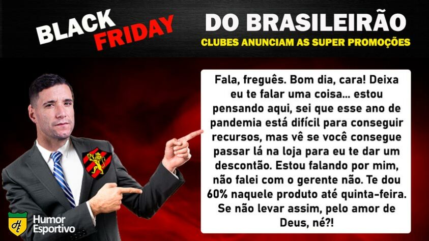 Black Friday: a promoção do Sport Recife