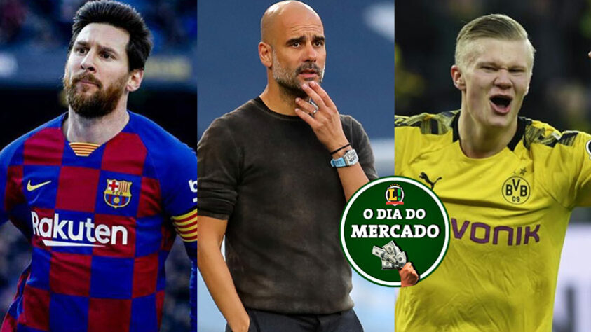 A quinta-feira foi agitada no mundo do futebol. No Brasil, o Fluminense interrompeu as negociações com Dodi e afastou o atleta. Na Europa, o Manchester City estuda uma oferta por Lionel Messi em janeiro. A equipe inglesa também renovou o vínculo de Pep Guardiola. Além disso, o pai de Haaland falou sobre o futuro do atacante do Borussia Dortmund. Confira essas e outras notícias no Dia do Mercado. (Por Rafael Marson)