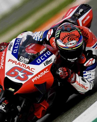 Francesco Bagnaia larga na oitava posição