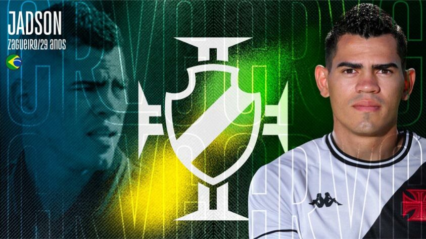 FECHADO - O Vasco anunciou oficialmente a contratação do zagueiro Jadson, que pertencia ao Portimonense. O defensor estava em Portugal desde 2015 e chega ao Gigante da Colina como indicação do técnico Ricardo Sá Pinto. Ele já treinou com o elenco, mas depende da regularização no BID da CBF para ficar à disposição do comandante português. Ele assinou contrato com o Vasco por empréstimo até o fim do Brasileirão.