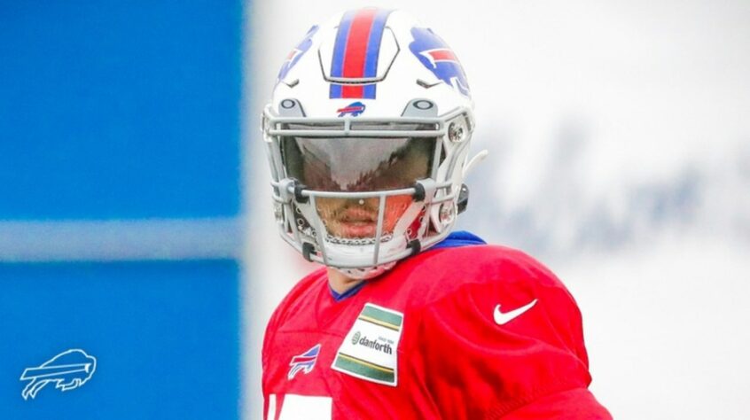 3º Josh Allen: O QB dos Bills teve evolução impressionante. Fechou a temporada regular com 4544 jardas passadas e 37 passes para TDs.