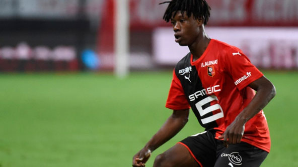 5º lugar: Eduardo Camavinga (volante francês - 18 anos - Rennes) - 50 pontos na votação