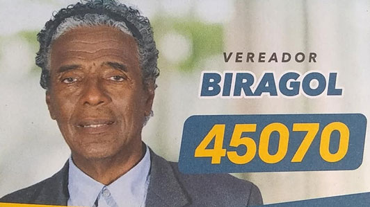 Goleiro que fez história no Flamengo ao repor a bola e mandar para o fundo da rede da Portuguesa-RJ, UBIRAJARA ALCÂNTARA não emplacou sua candidatura pelo PSDB. O ex-goleiro, que se candidatou como "Biragol", somou 43 votos.