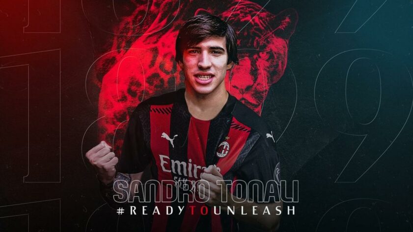 12º lugar: Sandro Tonali (meia italiano - 20 anos - Milan) - 6 pontos na votação
