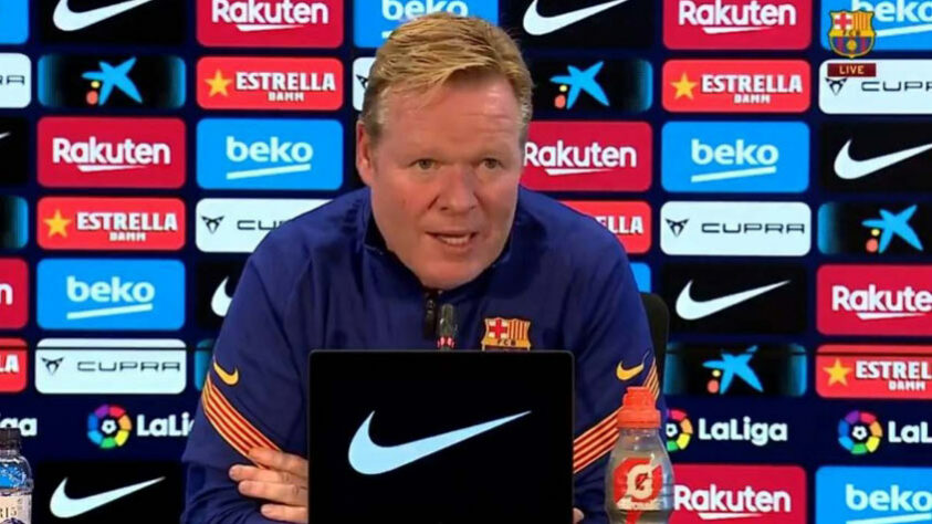 O Barcelona confirmou a permanência do técnico Ronald Koeman para a próxima temporada. Nesta quinta-feira, o presidente do clube catalão, Joan Laporta, afirmou que o holandês será o comandante da equipe blaugrana em 2021/22.