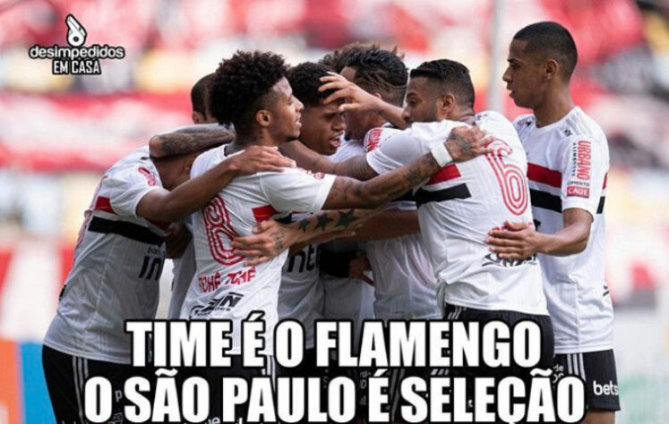 Brasileirão: os melhores memes da goleada de 4 a 1 do São Paulo sobre o Flamengo, no Maracanã