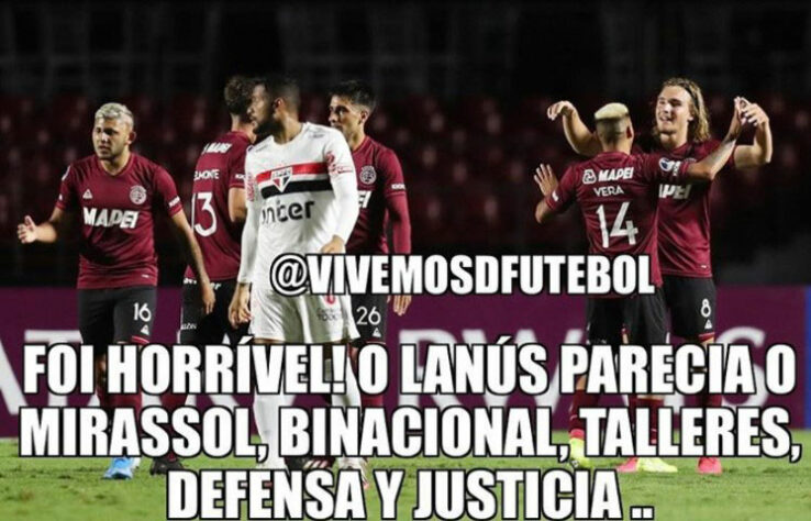 Os melhores memes da eliminação do São Paulo para o Lanús na Copa Sul-Americana