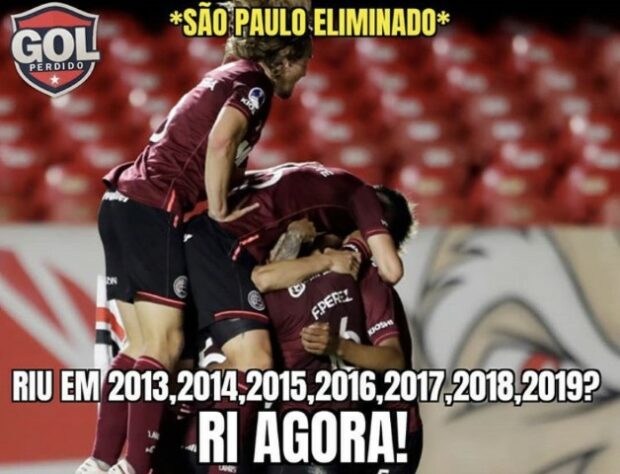 Os melhores memes da eliminação do São Paulo para o Lanús na Copa Sul-Americana