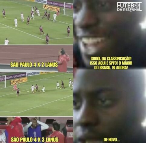 Os melhores memes da eliminação do São Paulo para o Lanús na Copa Sul-Americana