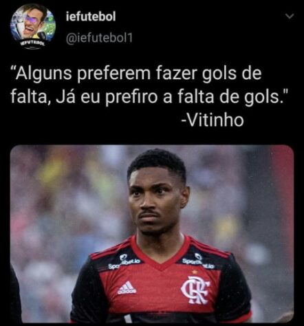 Vitinho isola bola contra o São Paulo e vira meme nas redes sociais