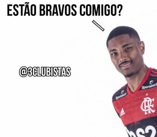 Vitinho isola bola contra o São Paulo e vira meme nas redes sociais