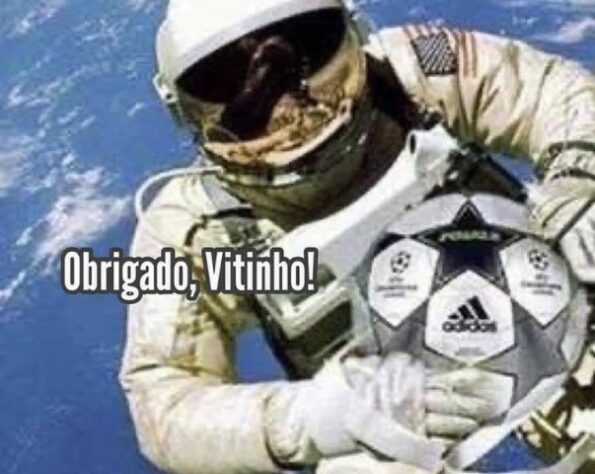 Vitinho isola bola contra o São Paulo e vira meme nas redes sociais