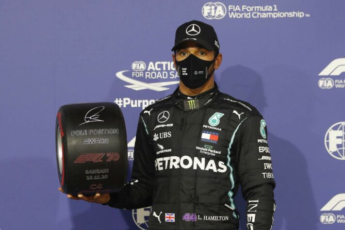 Lewis Hamilton conquistou sua 98ª pole na Fórmula 1. 