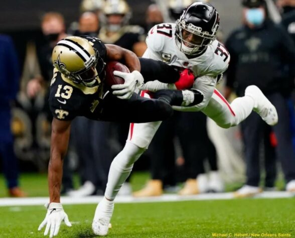 Michael Thomas - O wide receiver sofreu com lesões, jogando em apenas sete partidas no ano. O jogador também foi suspenso dos Saints por uma semana após socar um companheiro de time num treinamento.