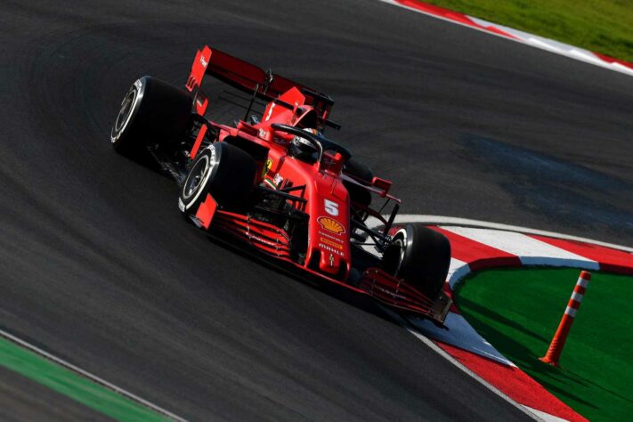 Sebastian Vettel foi ao pódio no GP da Turquia.