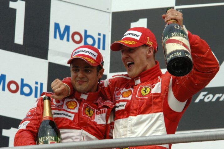 Foi a última corrida de Michael Schumacher pela Ferrari. Heptacampeão era parceiro de Felipe Massa, vencedor no Brasil.

