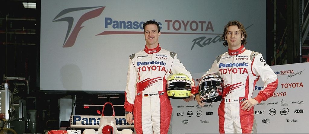A Toyota ainda tinha equipe na Fórmula 1. A dupla era formada por Ralf Schumacher e Jarno Trulli.