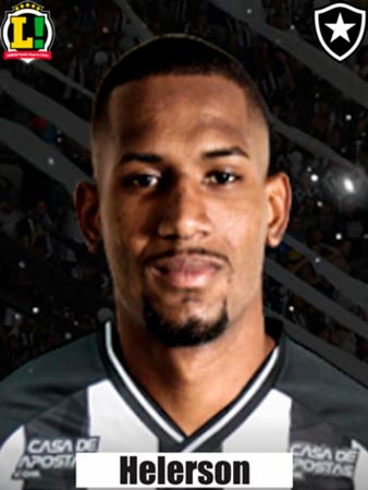 Helerson - 5,0 - Devido aos desfalques, o zagueiro de 23 anos foi titular e fez sua primeira partida pelo Botafogo na temporada e perdeu grande oportunidade de marcar no final do primeiro tempo. 