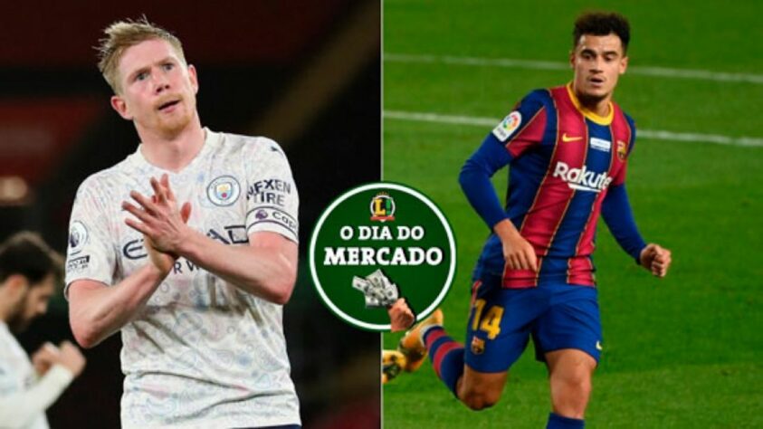 Kevin De Bruyne e o Manchester City estão se aproximando e um acordo para renovar o vínculo até 2025. Philippe Coutinho pode estar de saída do Barça, após o presidente atual declarar que o clube atravessa uma grave crise financeira. Veja tudo isso e muito mais no Dia do Mercado desta terça-feira. (por Redação São Paulo)