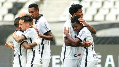 27ª Rodada - Corinthians vence o Botafogo por 2 a 0 e permanece na 9ª (39 pontos). Distância para o G6: 5 pontos.