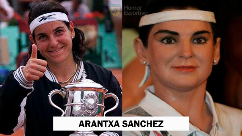 A escultura da ex-tenista espanhola Arantxa Sánchez já usava botox antes de virar moda