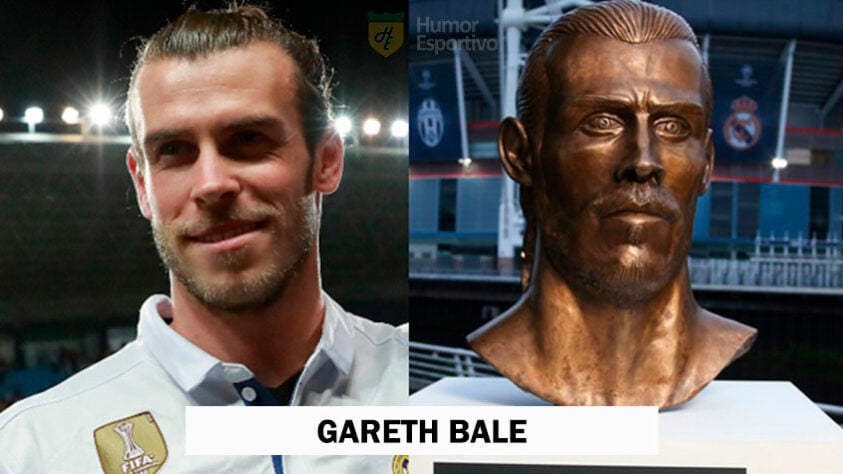 Gareth Bale foi homenageado pelo escultor Emanuel Santos