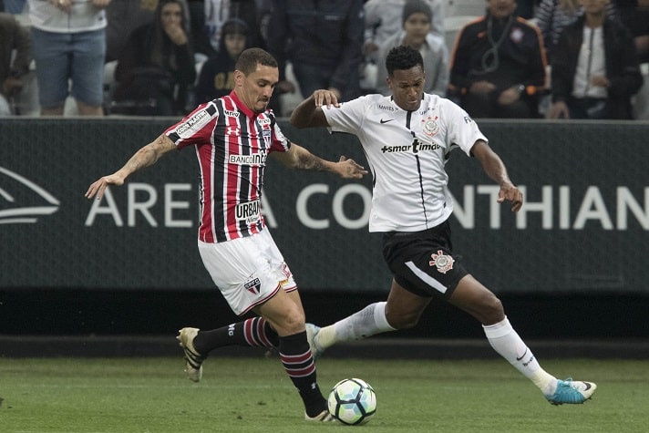 7º) 11/6/2017 - Corinthians 3 x 2 São Paulo - 6ª rodada do Brasileirão. Gols: Romero, Gabriel e Jadson (COR)/Gilberto e Wellington Nem (SAO)