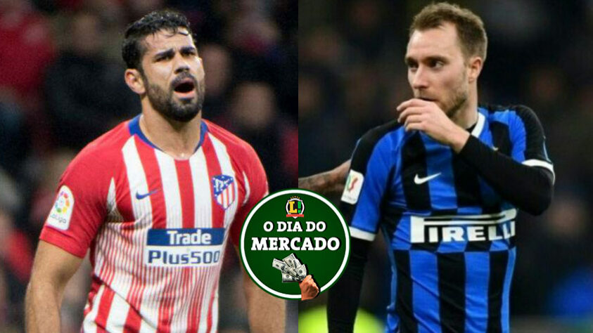 Mercado quente! Diego Costa rescindiu com o Atlético de Madrid, Eriksen deve seguir o seu futuro no Arsenal ou no PSG e Vanderlei Luxemburgo é o nome mais cotado para assumir o comando do Vasco. Confira tudo isso e outras notícias do mercado aqui, na galeria do Resumo do Vaivém!