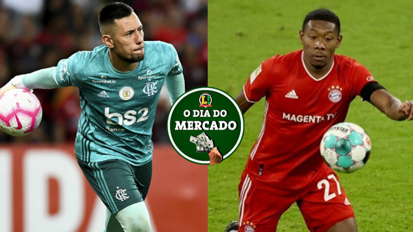 Diego Alves está próximo do adeus do Flamengo e já procura um clube europeu para atuar na próxima temporada. David Alaba não irá renovar com o Bayern de Munique e seu possível destino é o Real Madrid. Veja tudo isso e muito mais no Dia do Mercado. Confira!