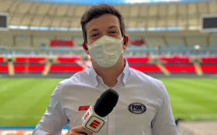 Flávio Amendola: repórter do Fox Sports desde 2019, não teve contrato renovado.