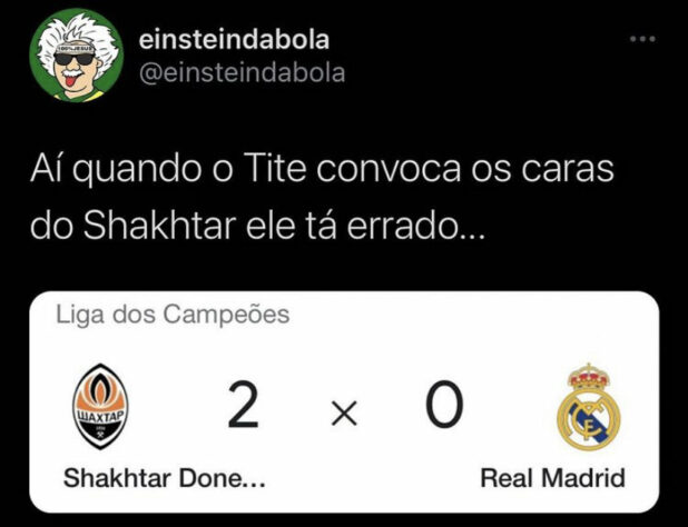 Champions League: os memes de Shakhtar Donetsk 2 x 0 Real Madrid