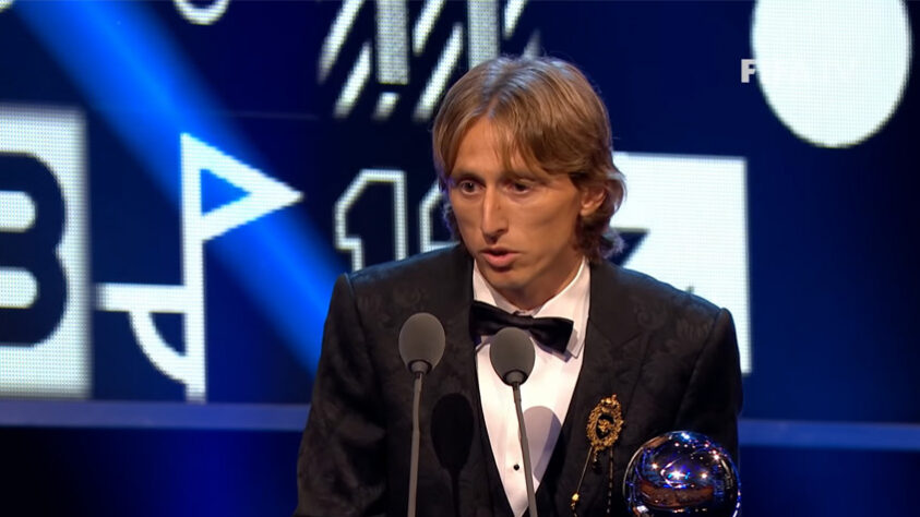 2018 - Vencedor: Modric (Real Madrid) - Vice e terceiro: Cristiano Ronaldo (Real Madrid) e Griezmann (Atlético de Madrid).