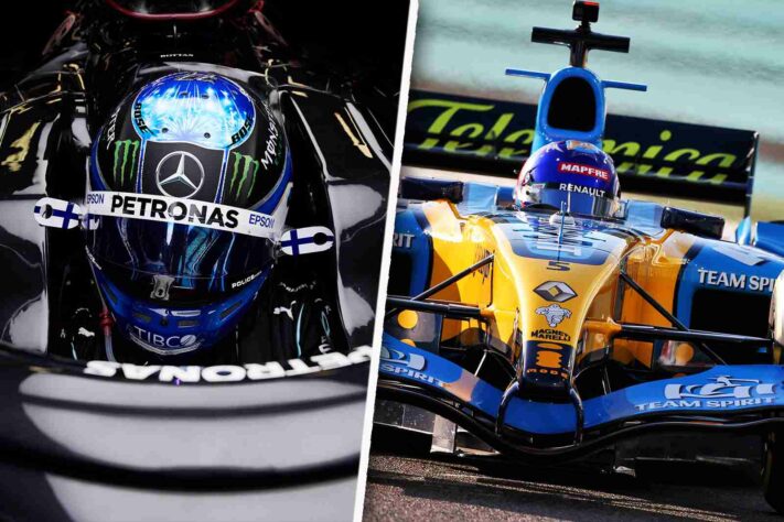 A sexta-feira em Abu Dhabi foi de domínio da Mercedes e nostalgia com Alonso. Confira as melhores fotos (Por: GRANDE PRÊMIO)