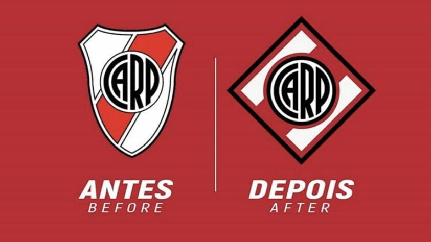 Redesenho de escudos de clubes de futebol: River Plate